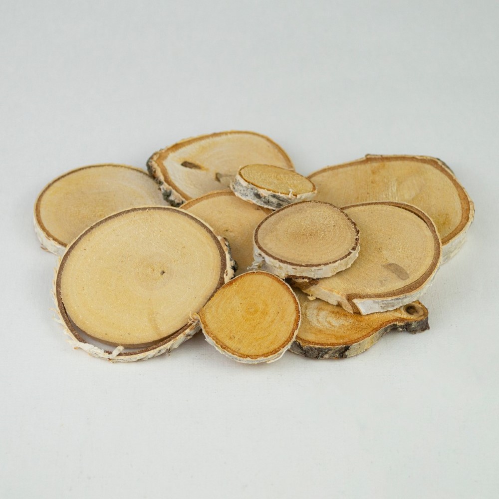 Набор спилов березы для декорирования 10шт 3-6см арт.к000028509 по цене 