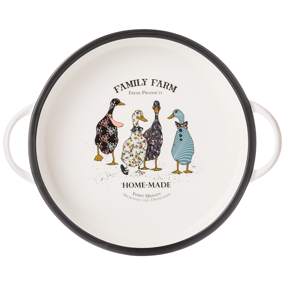 Блюдо для запекания Лефард Семейная ферма фарфор 29х23,5х4,5см по цене 