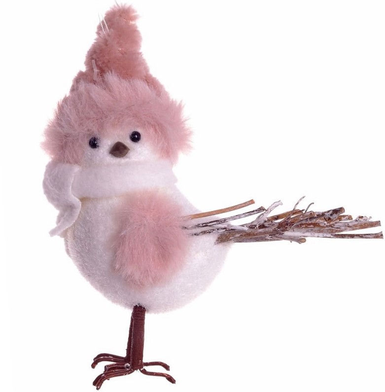 Игрушка набивная Птичка в розовой шапке, L12 W5 H13 по цене 