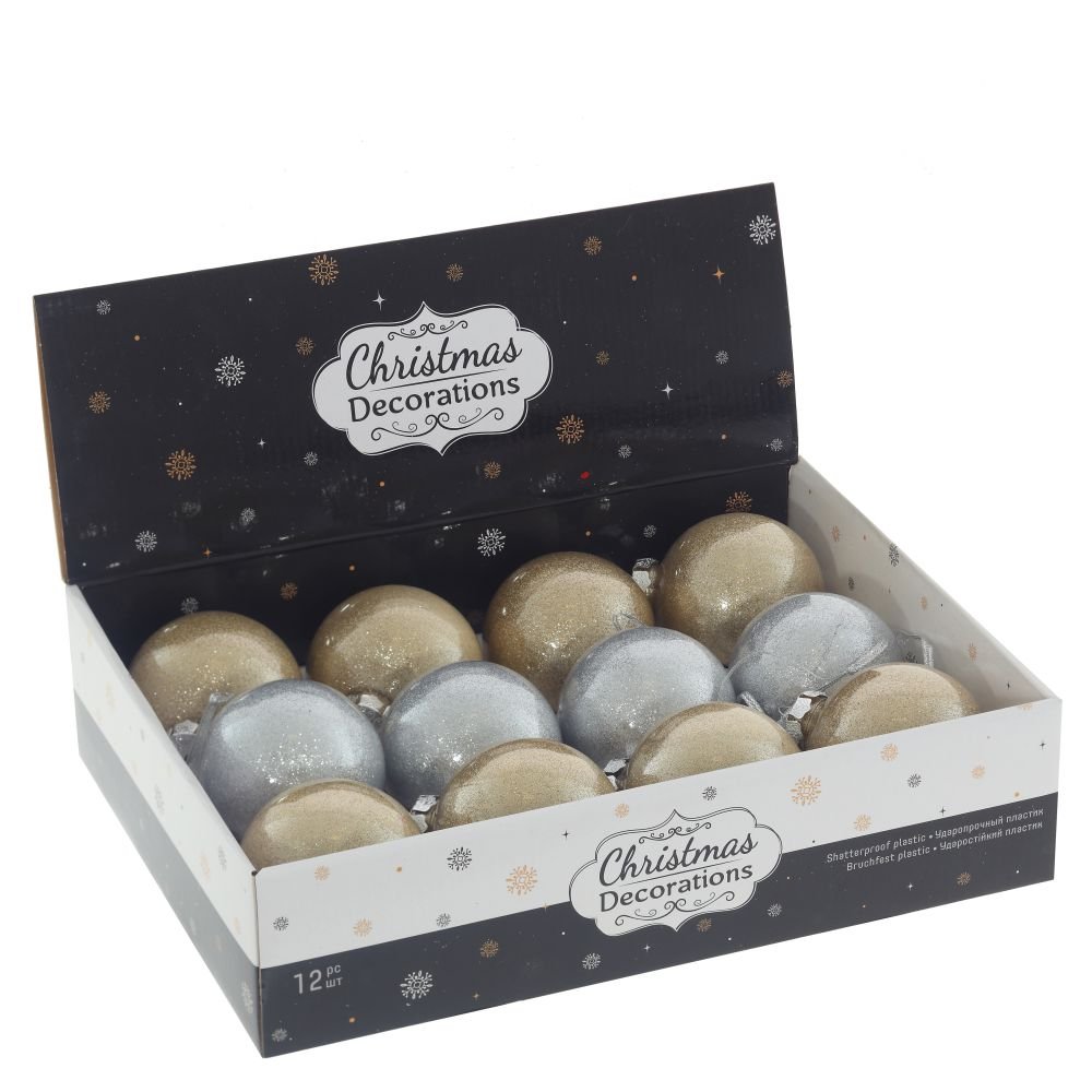 Украшение новогоднее Шар 1шт 8 см арт.755134 по цене 