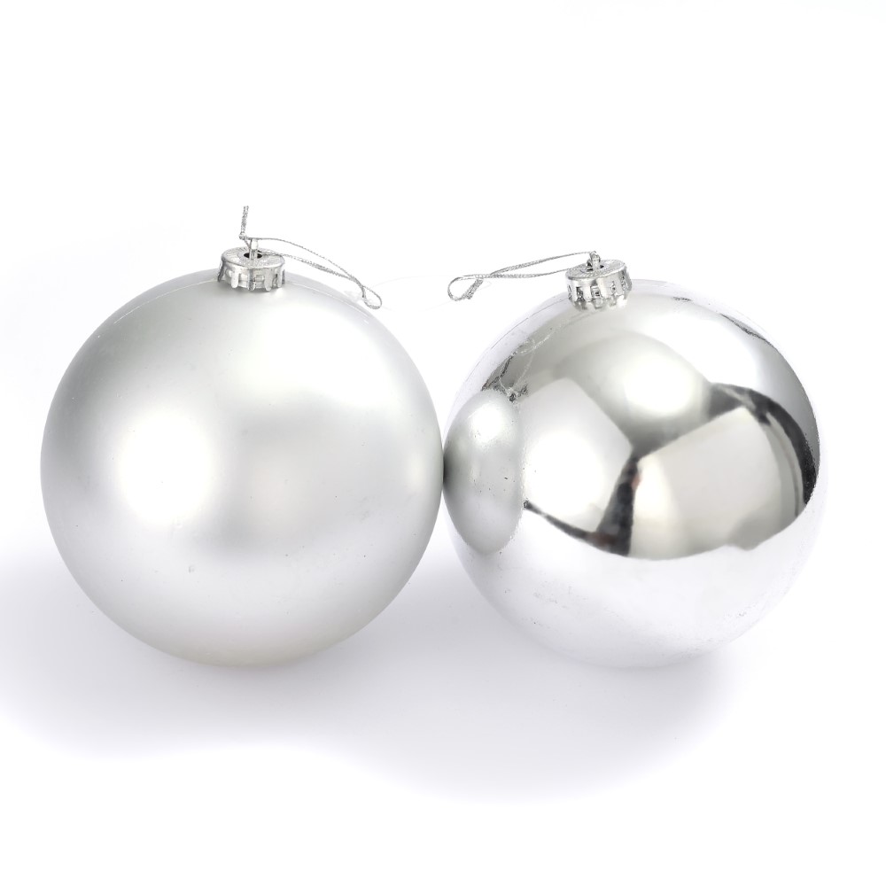 Украшение подвесное Шар серебряный 15см арт.к000006501 по цене 