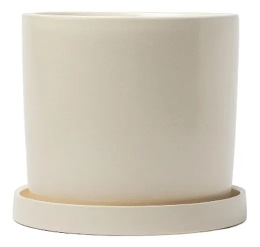 Горшок Лидер 19х21см 5л белый глянец, керамика арт.10005571 по цене 