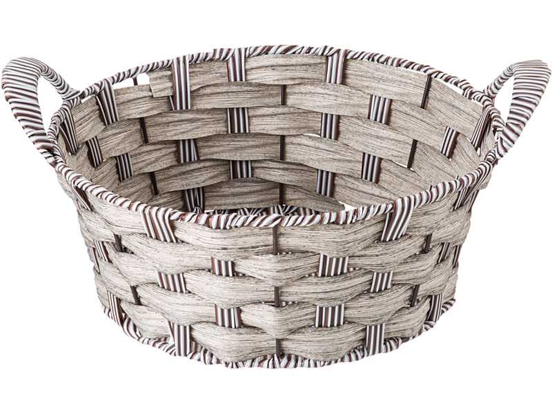 Корзинка с ручками Натурель светлое плетение 25х10/14см арт.109-299 по цене 