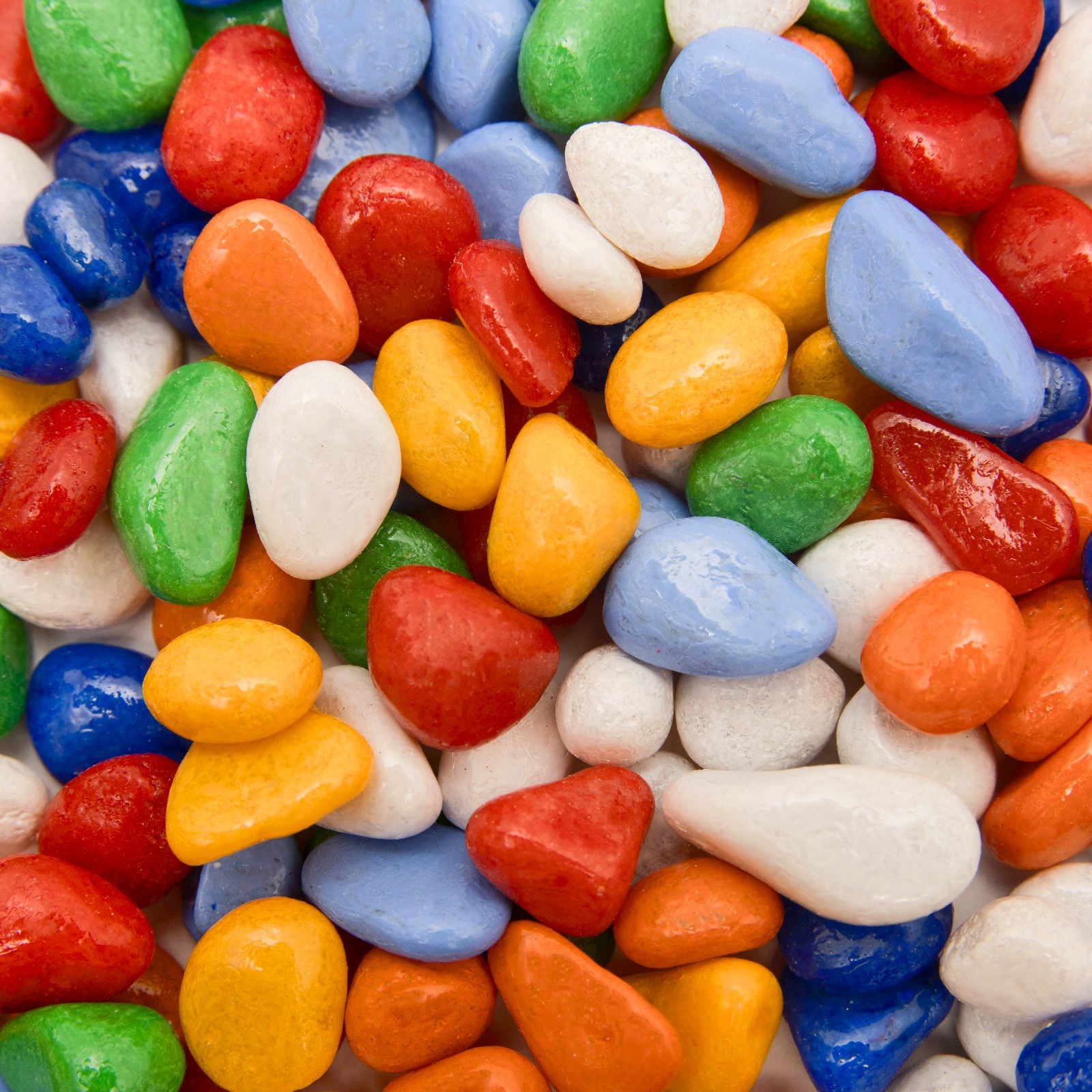 Галька декоративная 5-10мм 350г, мультиколор арт.9920108 по цене 