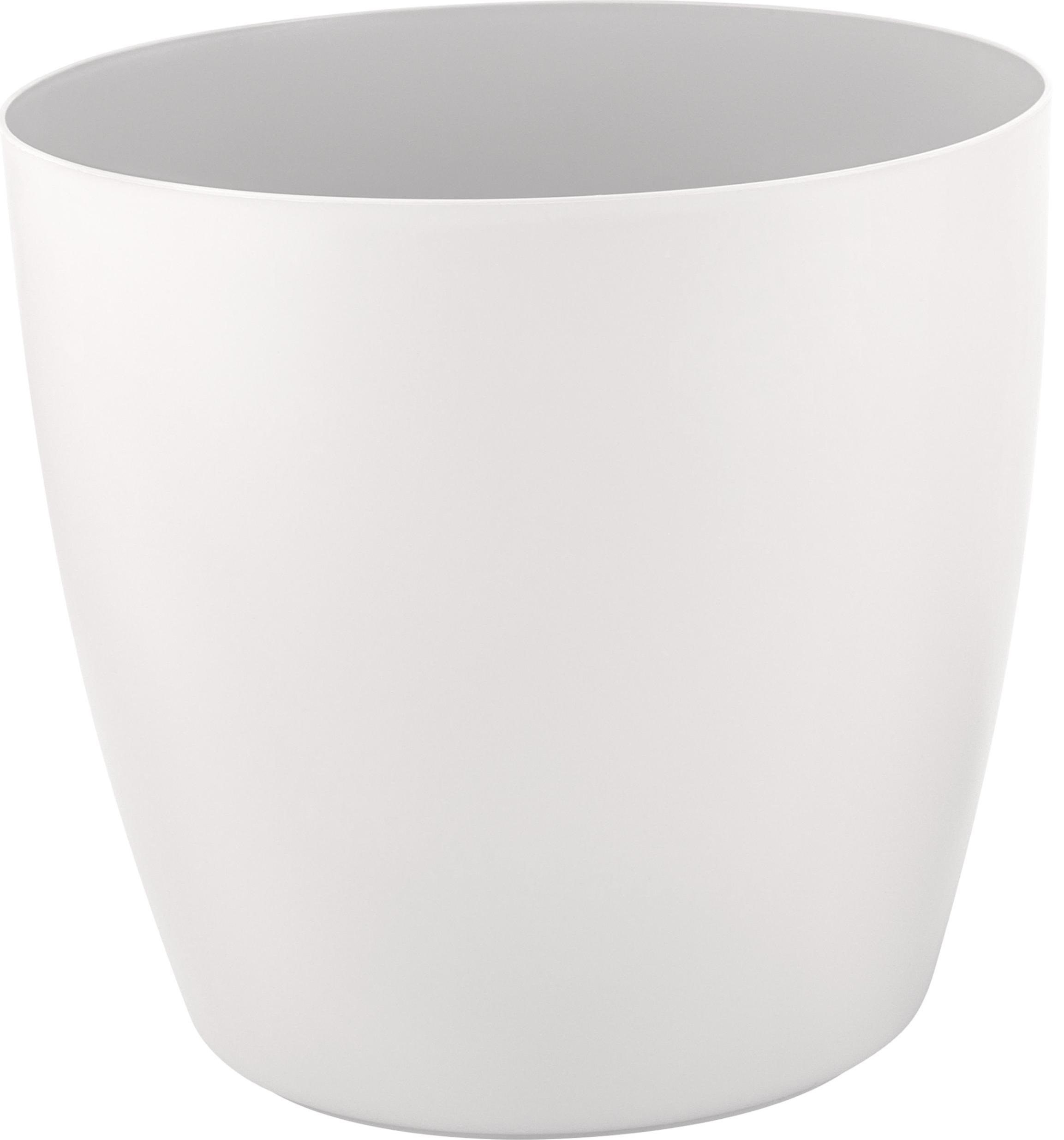 Кашпо с дренажной вставкой ИнГрин Вена 25см 9л, белоснежный жасмин по цене 