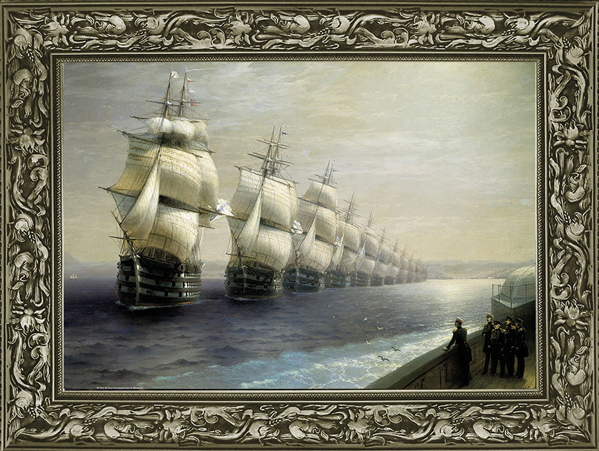 Картина - репродукция Смотр Черноморского флота 50х70см арт.8Л3776 по цене 