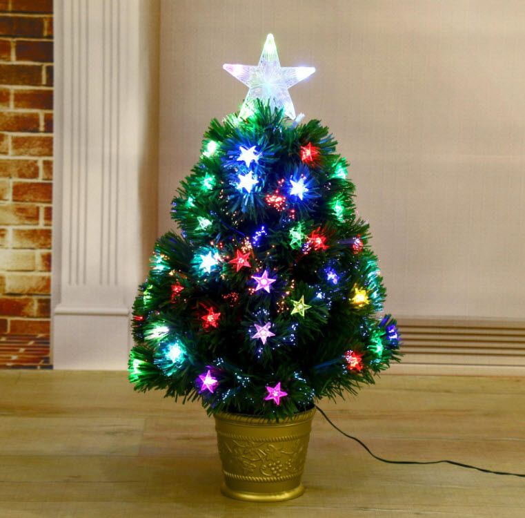 Елка искусственная фиброоптическая Звезда 60см арт.703961 по цене 