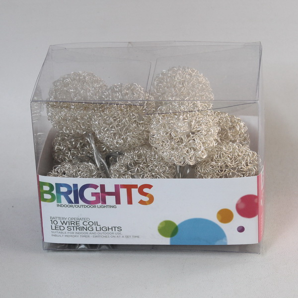 Гирлянда на бат. с таймером d4см, 10 шаров, арт. 18547 по цене 