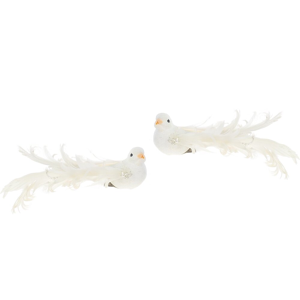 Изделие декоративное Птичка на клипсе 15х3,5х4см 2в. арт.764927 по цене 