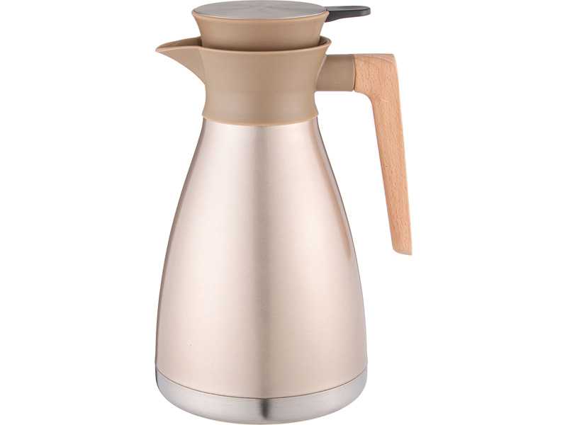 Кувшин вакуумный (термос) Агнесс 1,5л бронзовый, сталь арт.734-112 по цене 