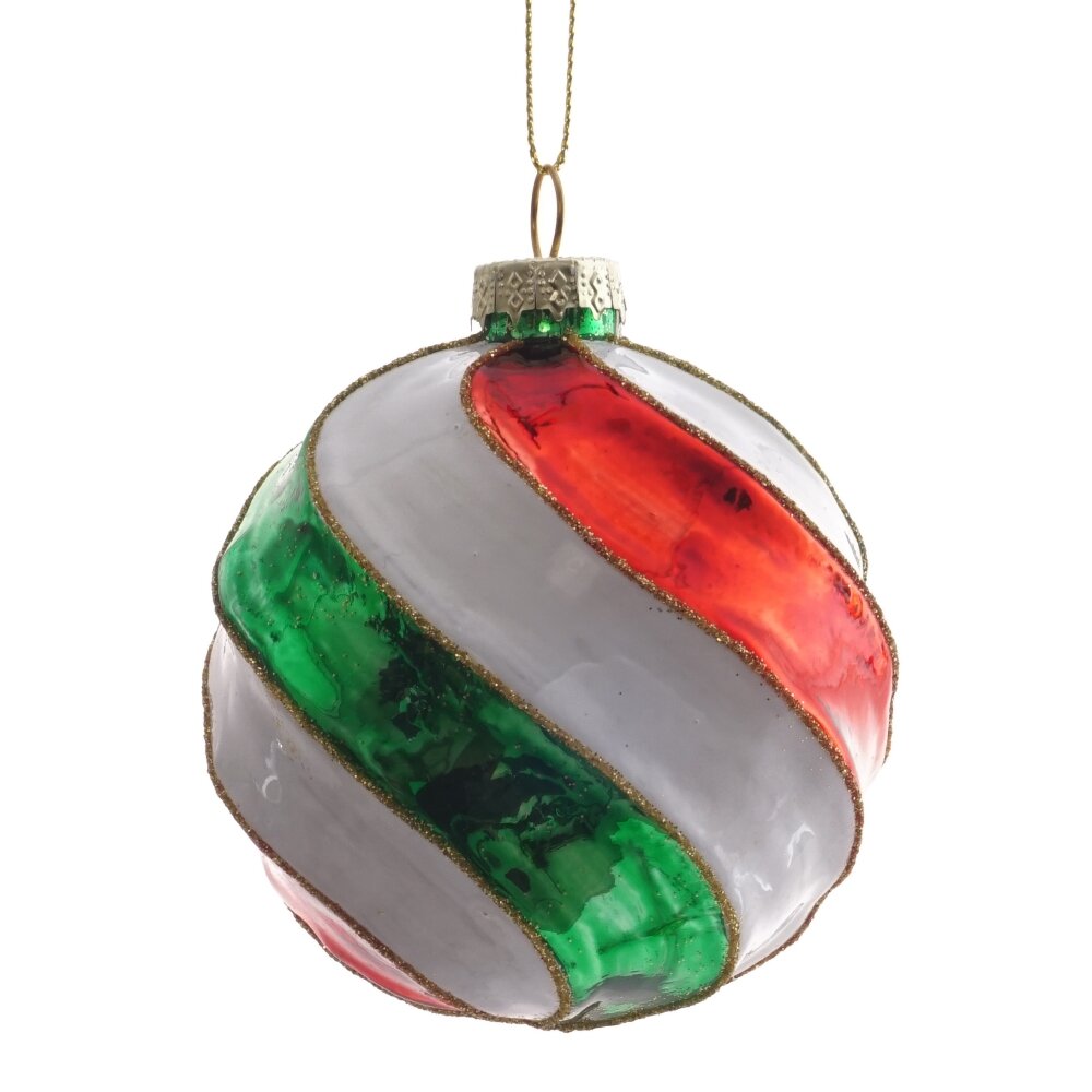 Украшение новогоднее Шар 8,5х8,5х10см, стекло арт.805535 по цене 