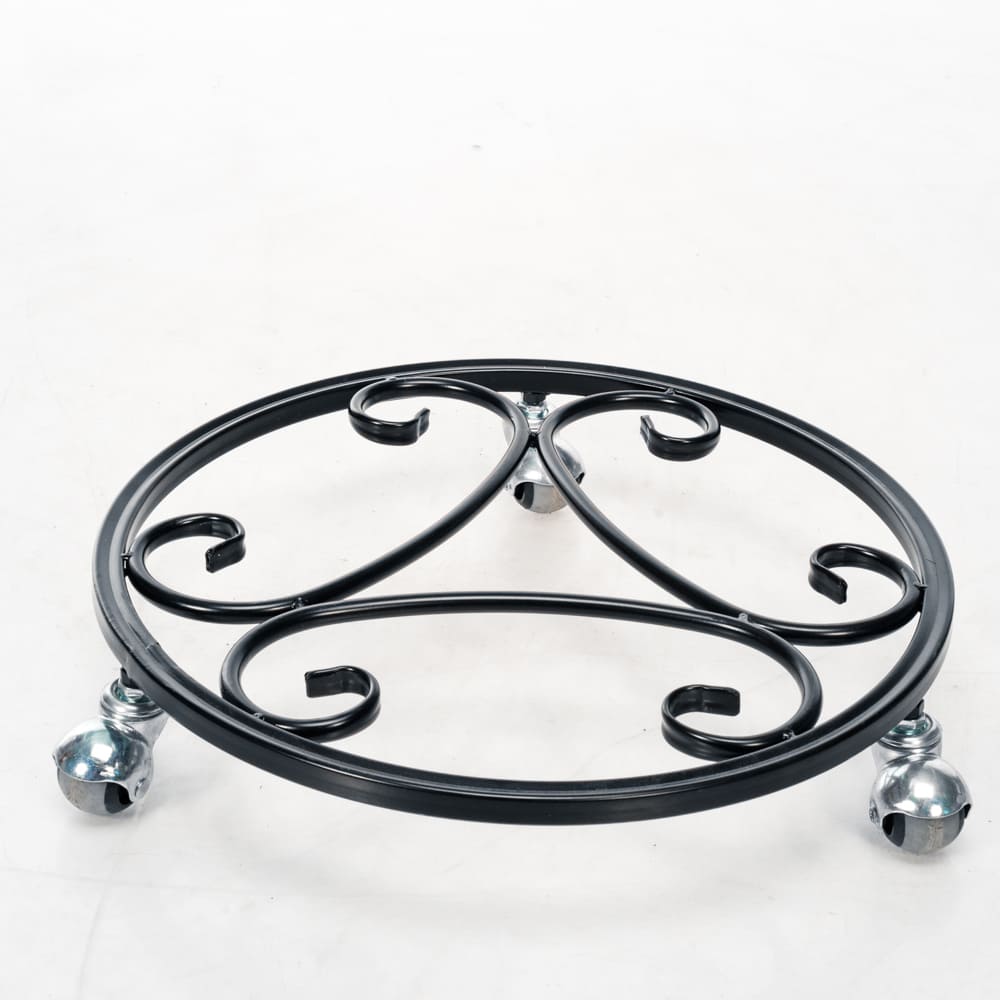 Подставка для цветов напольная на колесах на 1 цветок 8х40х40см, металл арт.21-001B по цене 