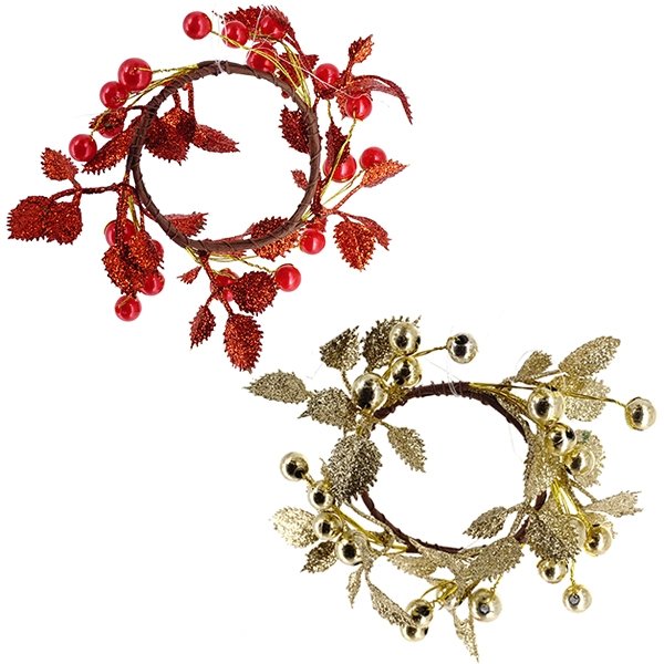 Изделие декоративное Венок для свечи 6х6х4см 2в. по цене 