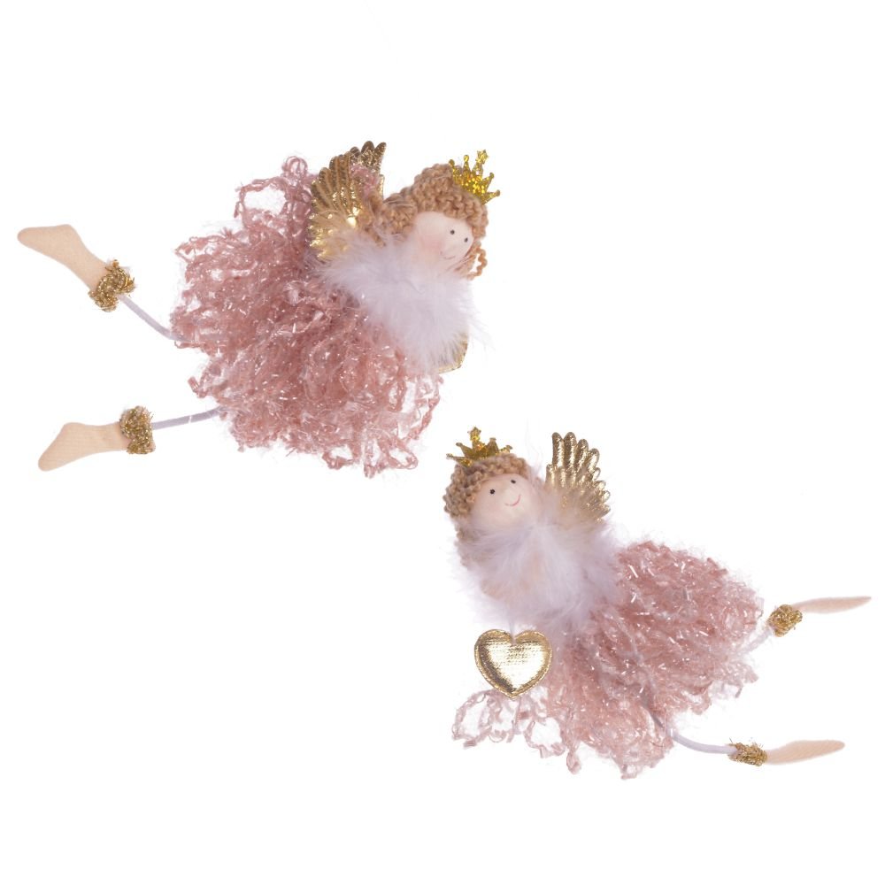 Изделие декоративное Ангел летящий, розовый 13х5х14см, 2в. по цене 