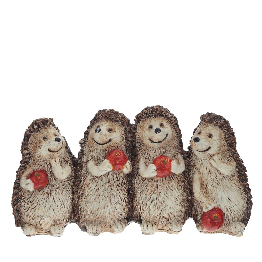 Фигурка декоративная Ежики 10х3х5,5см полимерные материалы арт.764369 по цене 