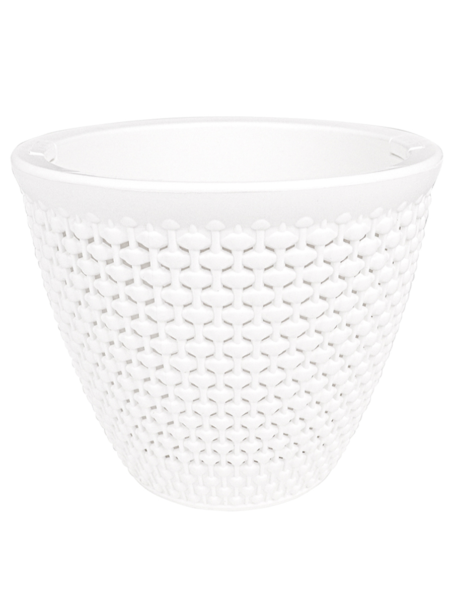 Кашпо Ротанг 3л Белый-белый арт.КШ-7953 по цене 