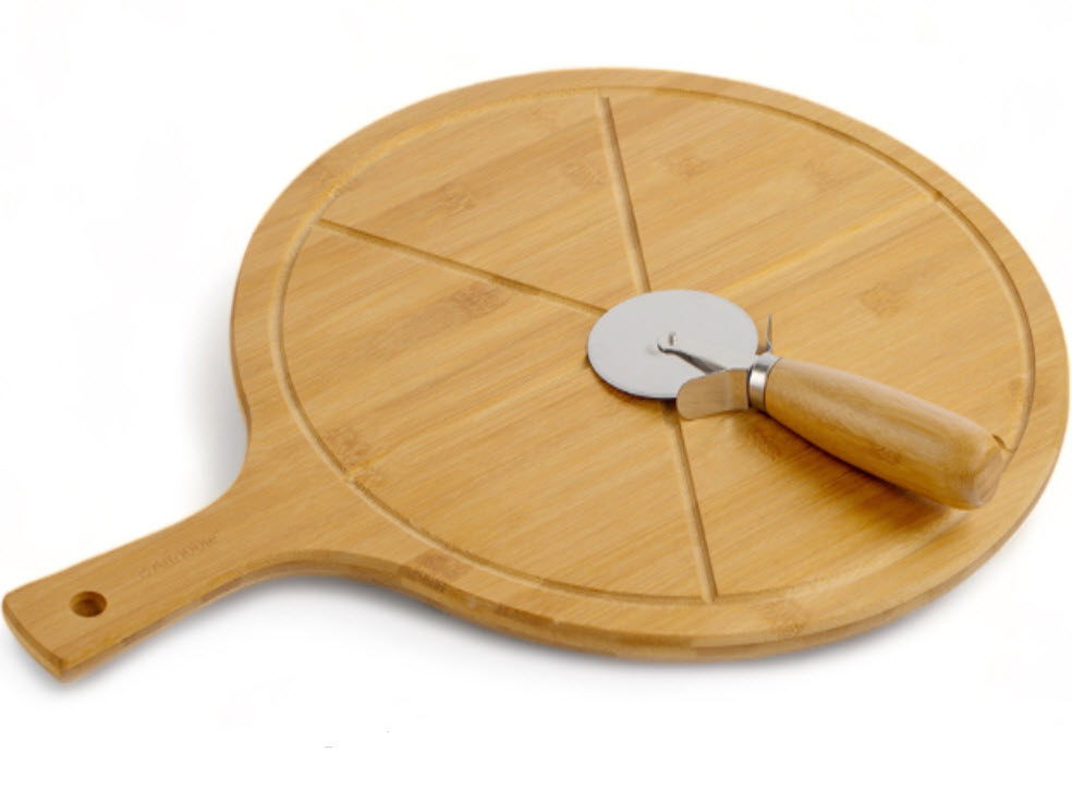 Доска для пиццы 35см + нож для пиццы, набор 2пр PIZZAIOLO арт.AGP035 по цене 