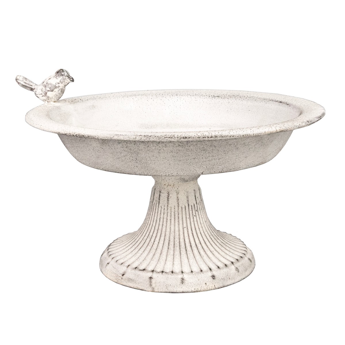 Блюдо на ножке 28х24,5x17см белый, металл по цене 