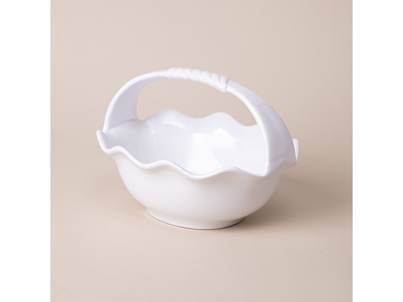 Ваза для фруктов с ручкой 20х16х15см, керамика арт.763-095 по цене 