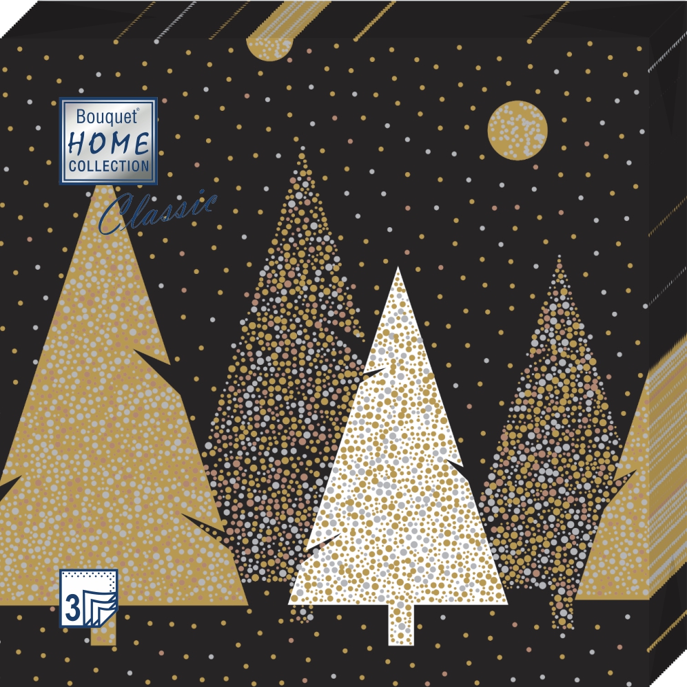 Салфетки бумажные Сказочный лес 33х33см 3-х слойные 20л арт.57876 по цене 