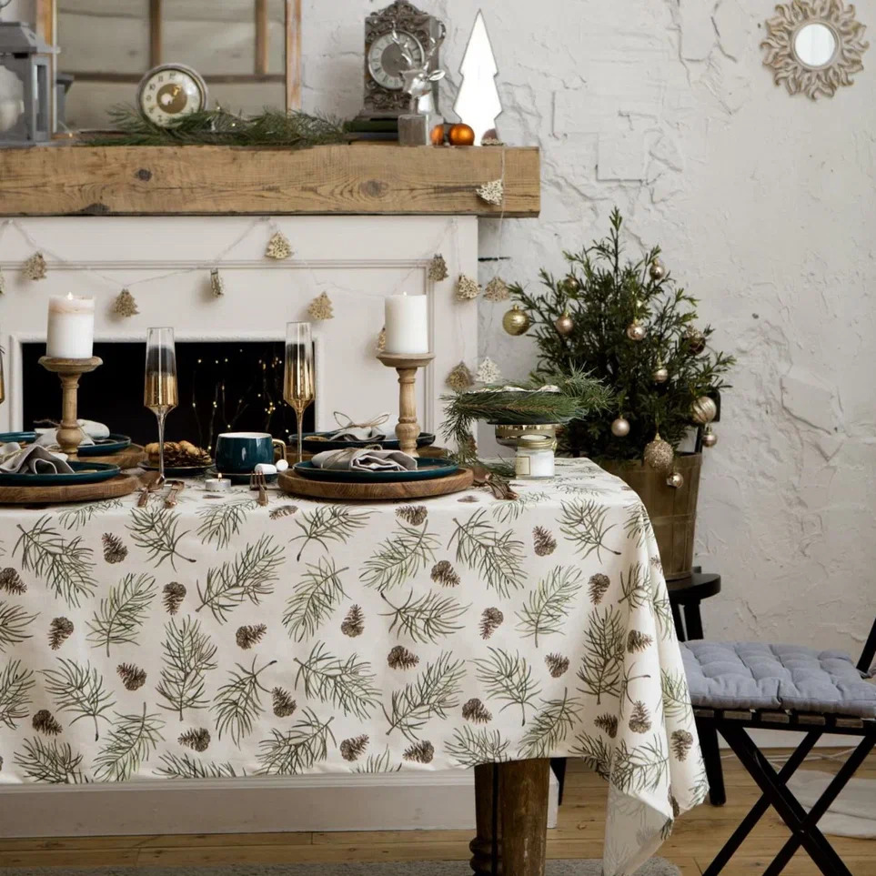 Скатерь Этель Рождественская елка 147х220см, хлопок арт.5035889 по цене 