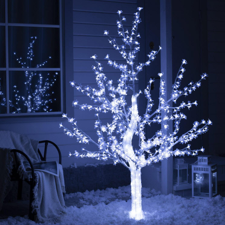 Дерево светодиодное Акриловое 1,8м 768 LED, белый арт.2317314 по цене 