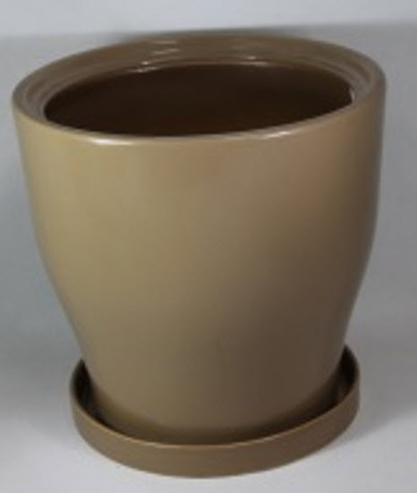 Горшок Крокус №1 22,5х14см 4л латте, керамика арт.10005540 по цене 