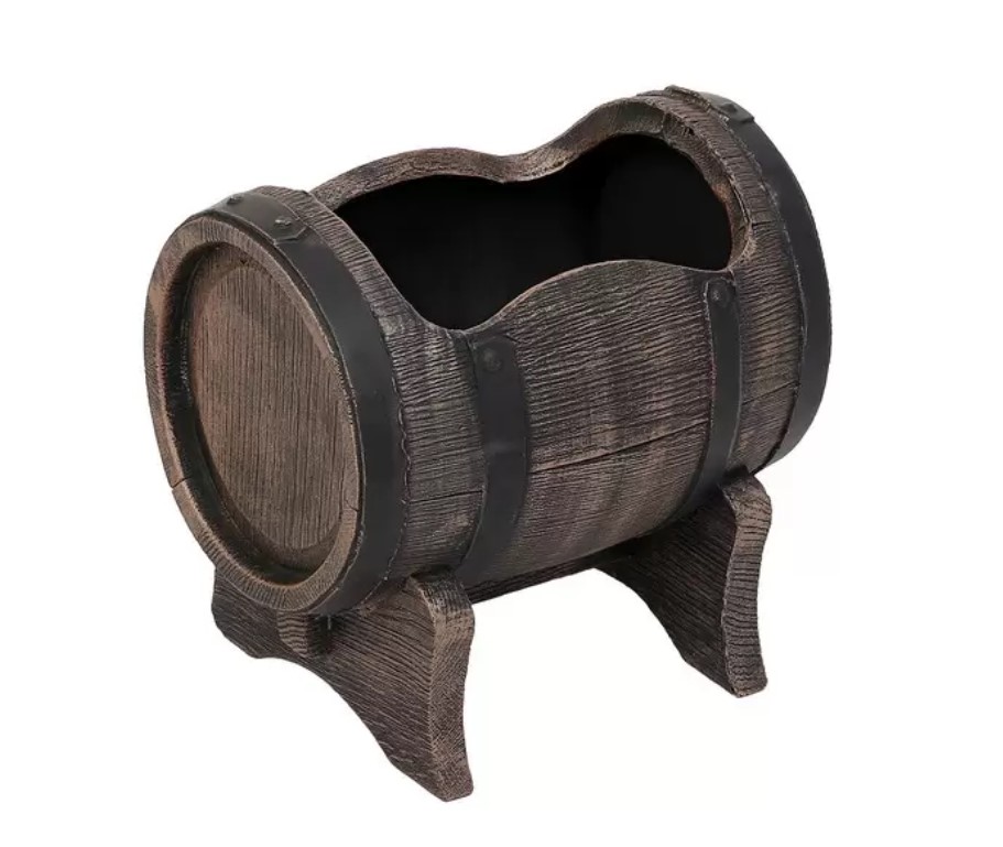 Кашпо Бочонок Плантер Баррель Свинг пластик 32х24х30,5см арт.6699 по цене 