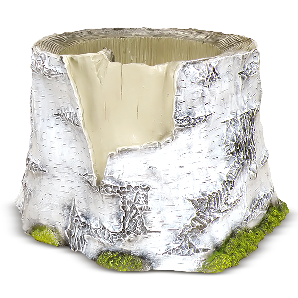 Пень кашпо березовый большой полистоун арт.F02018 по цене 