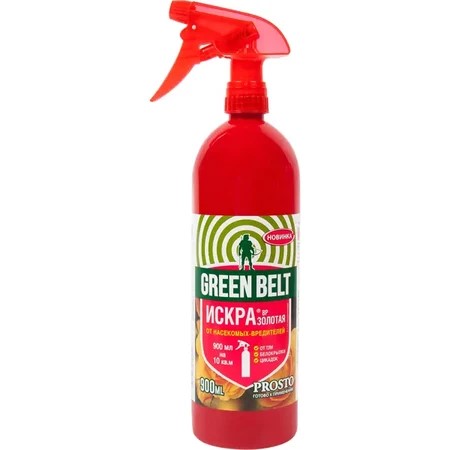 Инсектицид ГРИН БЭЛТ Искра Золотая от тли, белокрылки, цикадки 900 мл по цене 