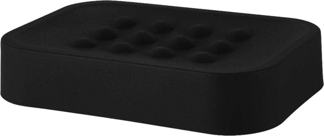 Мыльница Пласт Тайм Блэк 12,8х9х2,5см по цене 