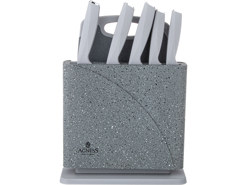 Набор ножей Агнесс с разделочночной доской 7пр. арт.911-765 по цене 