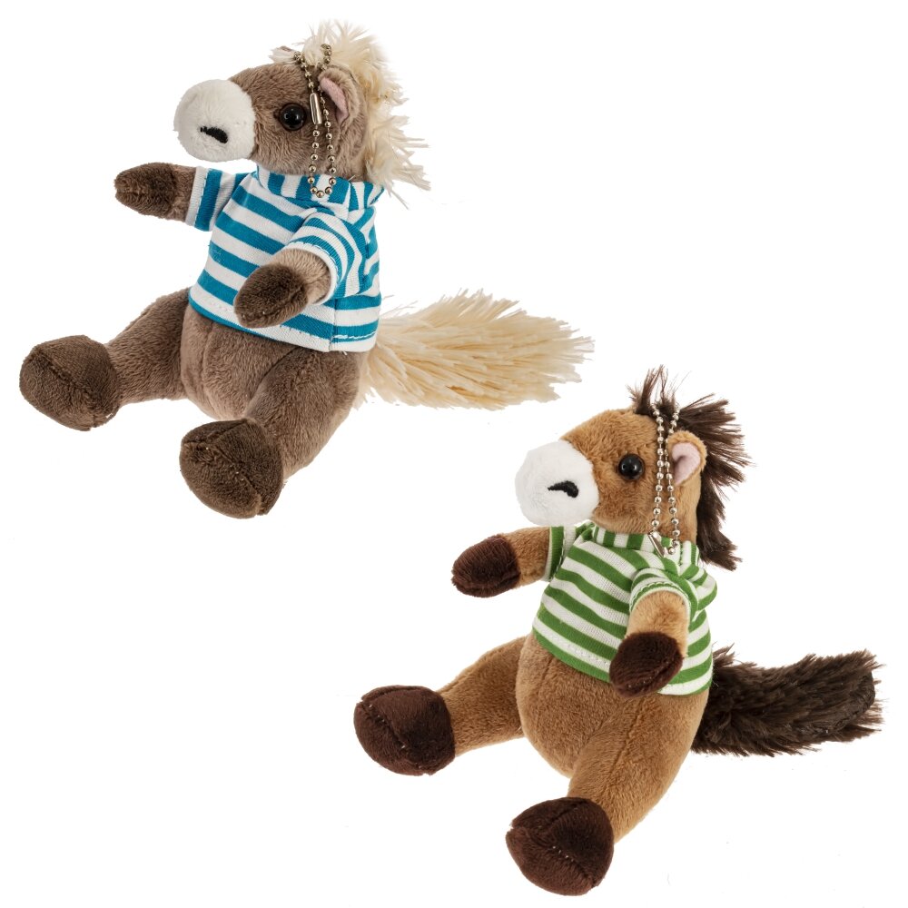 Игрушка набивная Лошадка с цепочкой 11х16х12см, 2в. арт.821617 по цене 