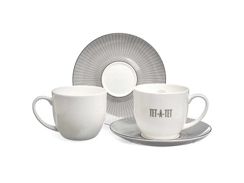 Набор чайный Лефард Тет-а-тет на 2пер 4пр 300мл, фарфор арт.416-103 по цене 