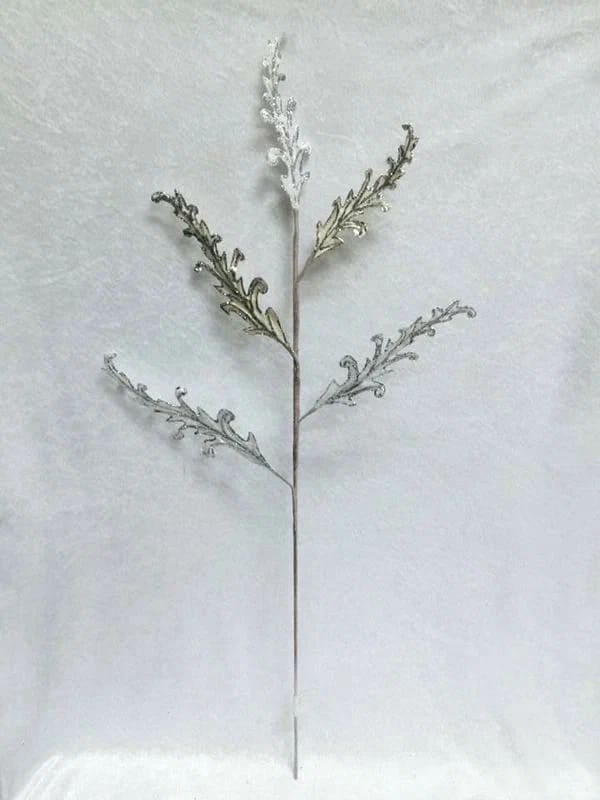 Веточка аканта 76см серебро арт.86671 по цене 