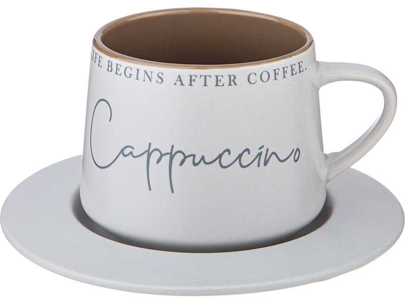 Чайная пара Лефард Кофемания 320мл, фарфор арт.756-458 по цене 