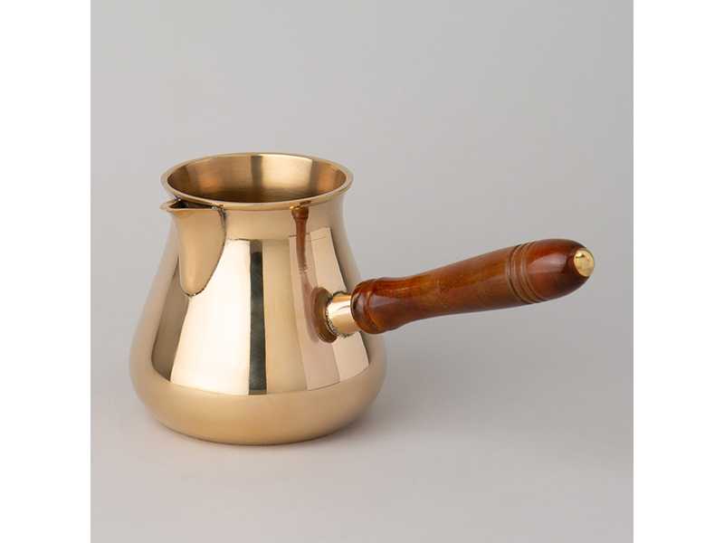 Турка резная 600мл латунь, дерево арт.733-162 по цене 