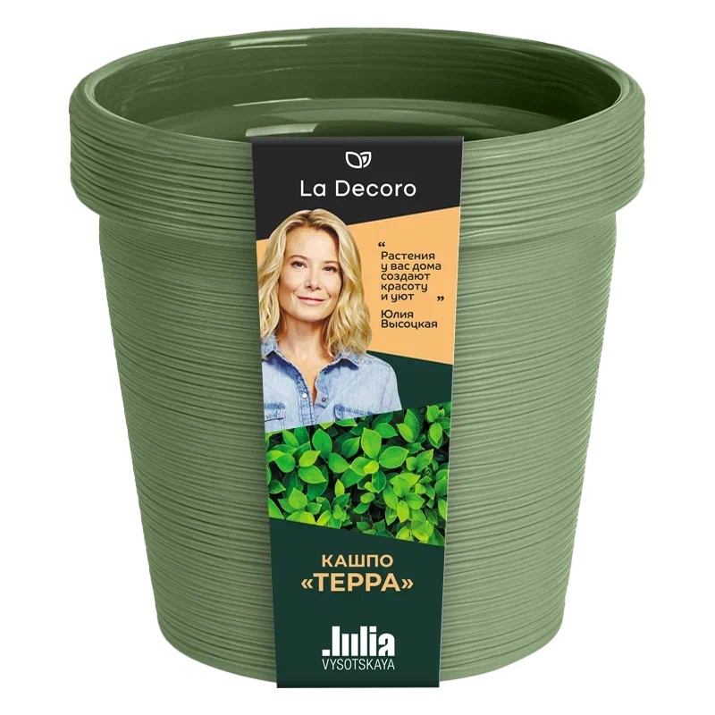 Кашпо Терра 3,57л Оливковый арт.КШ-9102 по цене 