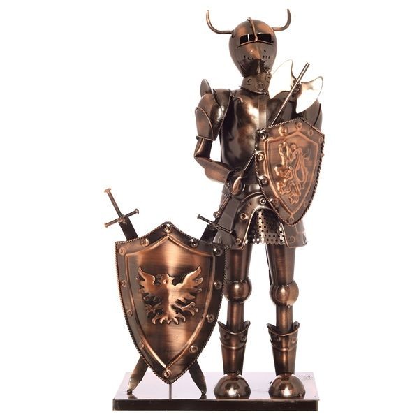 Подставка для бутылки Рыцарь, металл 26х14х51см по цене 