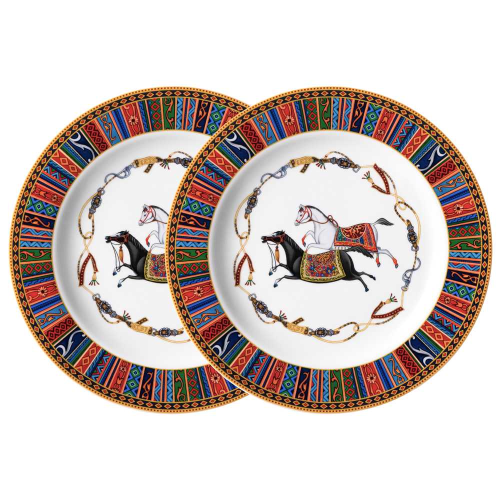 Набор тарелок закусочных Лефард Пассаж 2шт 20см, фарфор арт.760-864 по цене 