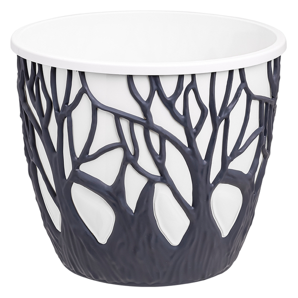 Кашпо Форест 3,5л Серый-белый КШ-9758/9206 по цене 
