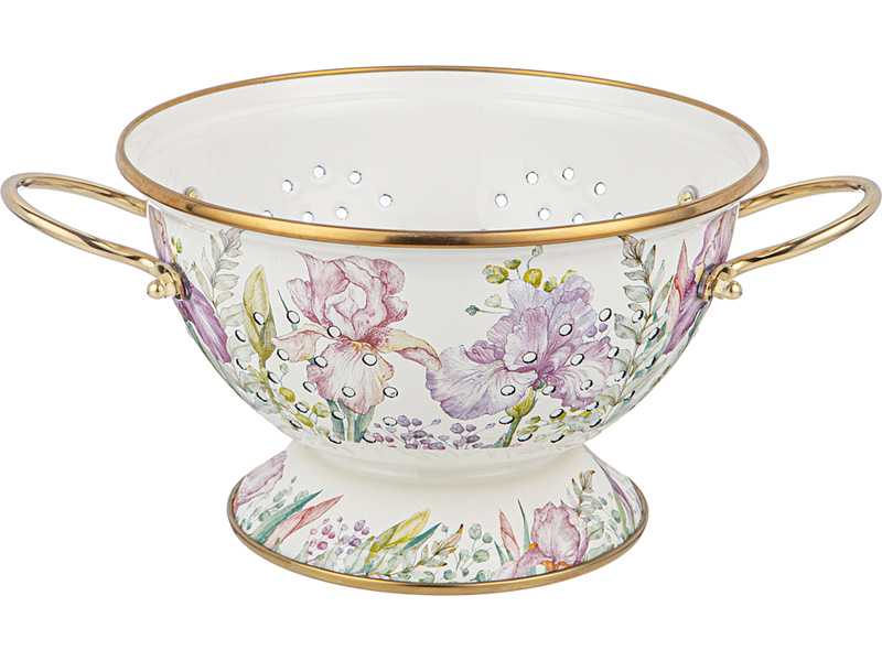 Дуршлаг Агнесс Ирисы эмаль 3,8л арт.950-575 по цене 