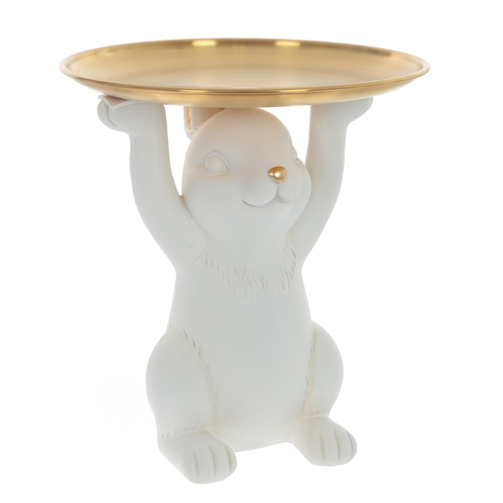 Фигурка декоративная Заяц с подставкой 20х20х22см арт.797082 по цене 