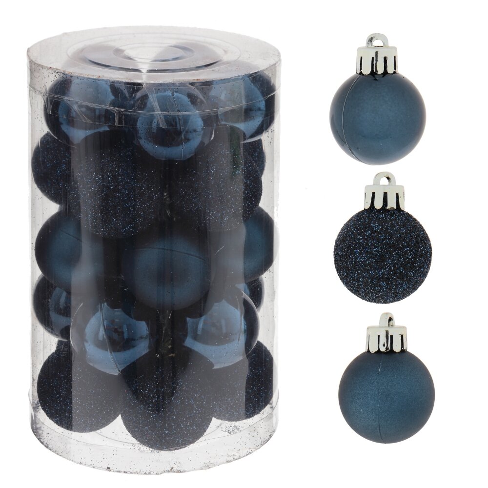 Украшение новогоднее Шар набор из 25шт 3см 8х8х13см полимерные материалы арт.753570 по цене 