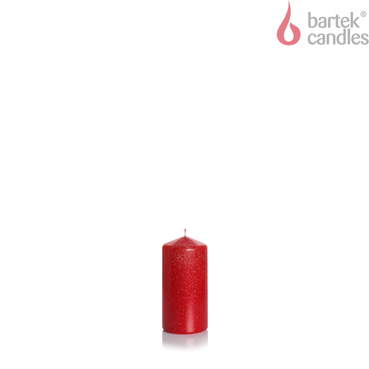 Свеча Колонна Мерцание и Яркость красный металлик 5х10см по цене 