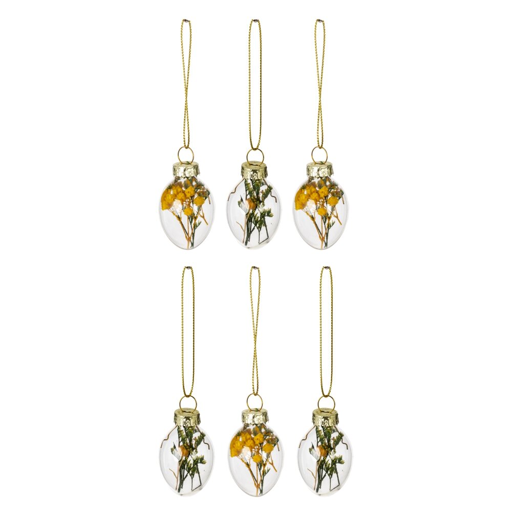 Набор из 6-ти изделий подвесных Яйцо пасхальное 12х11х3,5см арт.819281 по цене 