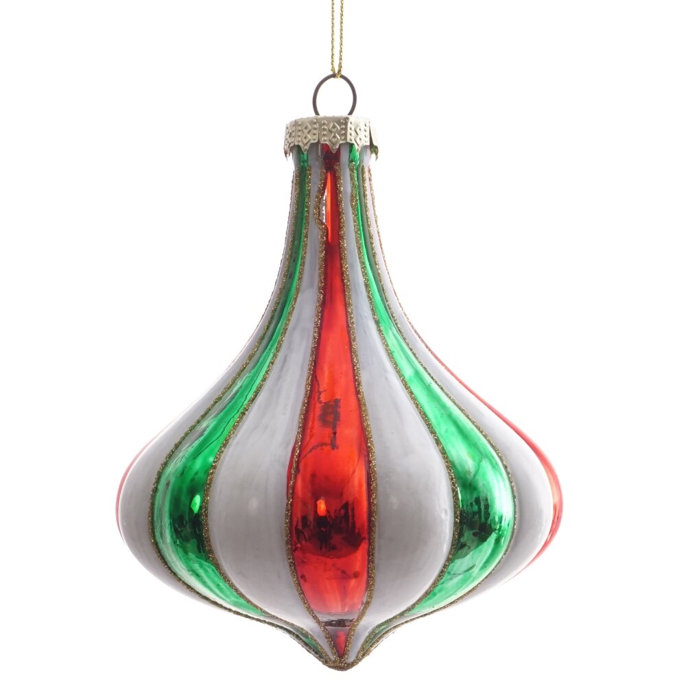 Украшение новогоднее Капля 10,5х10,5х12,5см, стекло арт.805529 по цене 