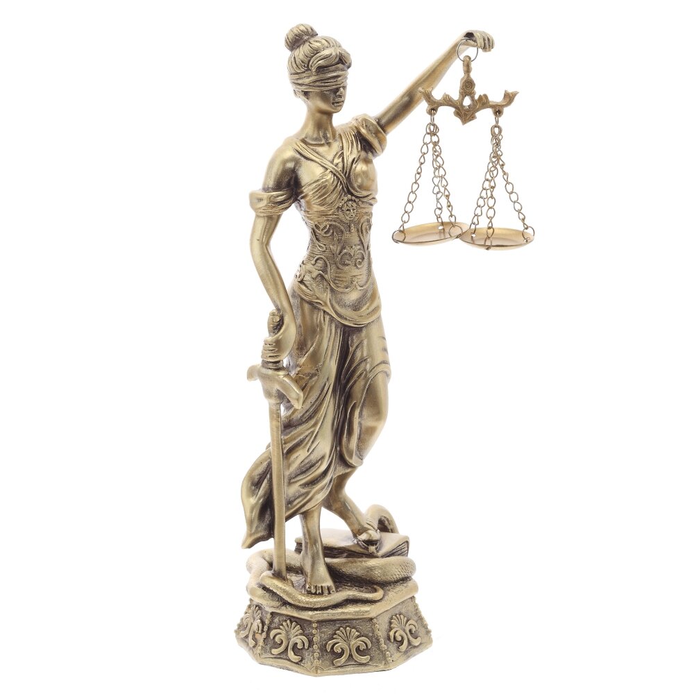 Фигурка декоративная Фемида 9,5х9,5х28см арт.817854 по цене 