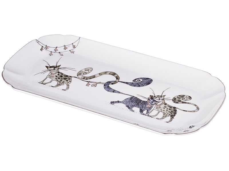 Блюдо Лефард Котики 28x14,5см, фарфор арт.264-869 по цене 