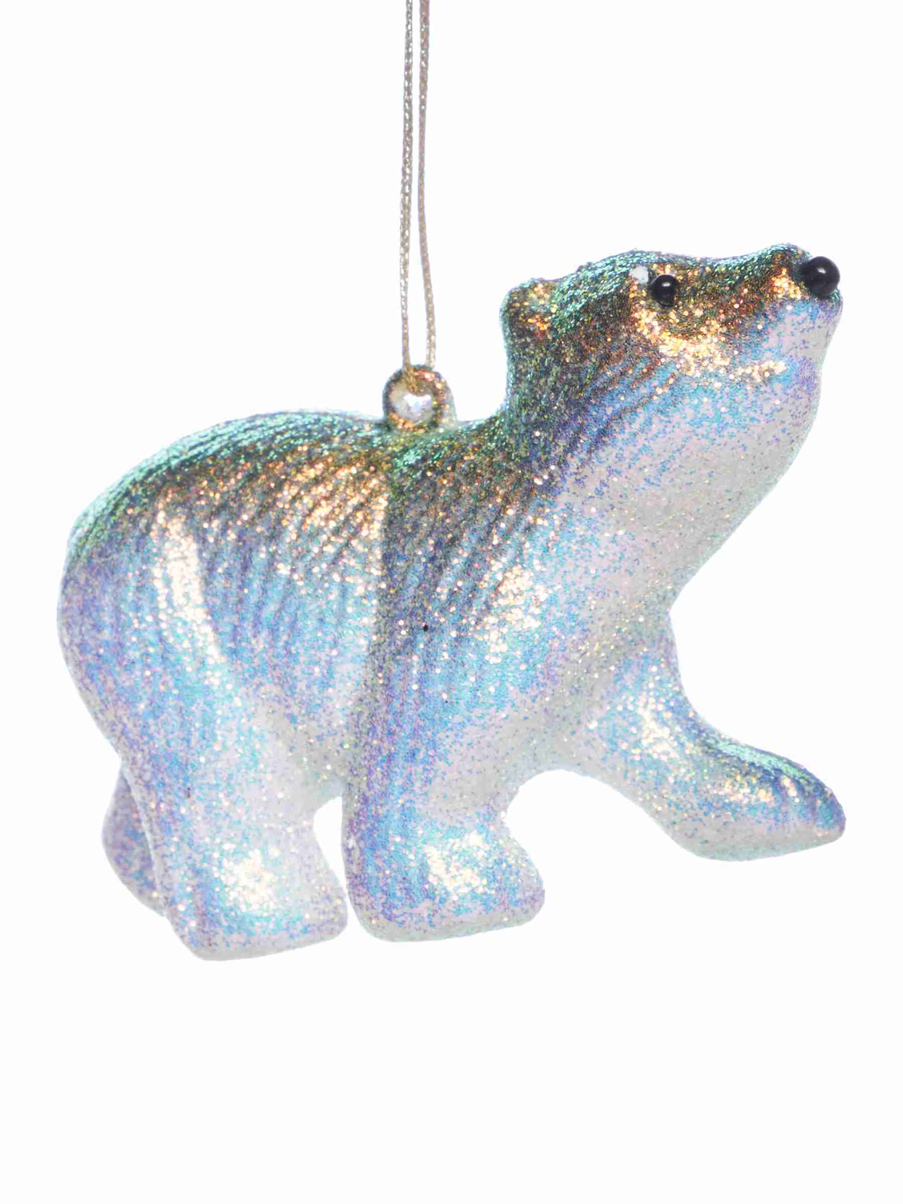 Украшение новогоднее подвесное Медведь 8,5х4х6см арт.92207 по цене 